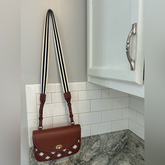 Draper James Brown and White Crossbody Bag - Picture 5 of 15